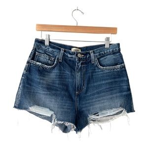 L’Agence Marilyn High Rise Denim Shorts in Newberry